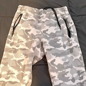 White Camo Joggers